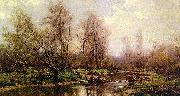 Hugh Bolton Jones River Landscape Sweden oil painting artist